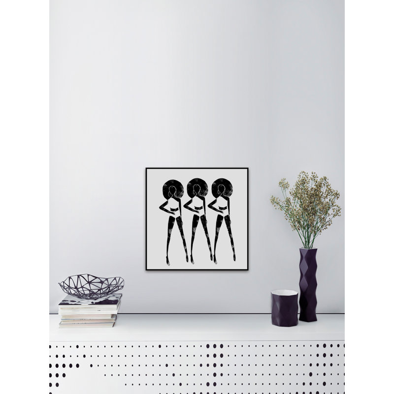 « pose élégante », reproduction de peinture à l’acrylique sur toile encadrée, H 32 po x l 32 po
