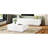 Elegant White Tv Stand & Coffee Table Pair, Dual - Purpose Center With Arched Drawer Style, Flexible Furniture For Home Organization Needs, 8 Spacious Drawers Keeping Neat, Crafted From And Ensemble,