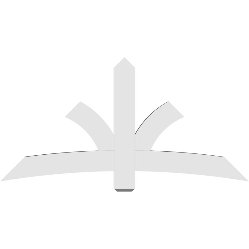 Support pour pignon Davenport, H 36 po x l 72 po (pas: 12/12), P 4 po x F 6 po, PVC