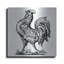 August Grove® «Proud Rooster» par Art Licensing Studio, art mural en métal-363959327