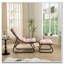 Chaise longue d'extérieur avec repose-pieds pour patio-1226685951