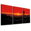 «Desert Fire Watchtower at Sunset», ensemble de 3 toiles d'art-158780555