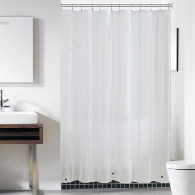 PEVA 6 Gauge Heavyweight Shower Liner, 72" x 72"