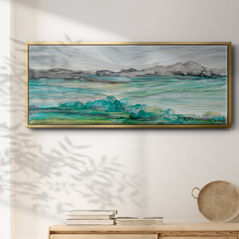 «Pastoral Abstract», toile encadrée, H 8 po x l 20 po