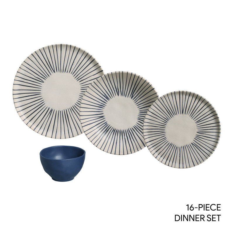 Service de table en grès 16 pièces Elemento - Service pour 4