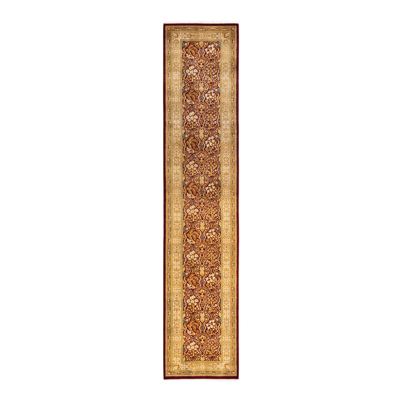Mogul One-of-a-Kind 2' 7" X 12' 10" 2010s Runner Wool Area Rug Red