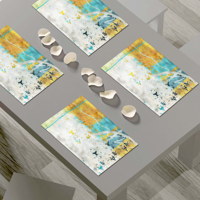 Ensemble de 4 napperons Exotic Fizz