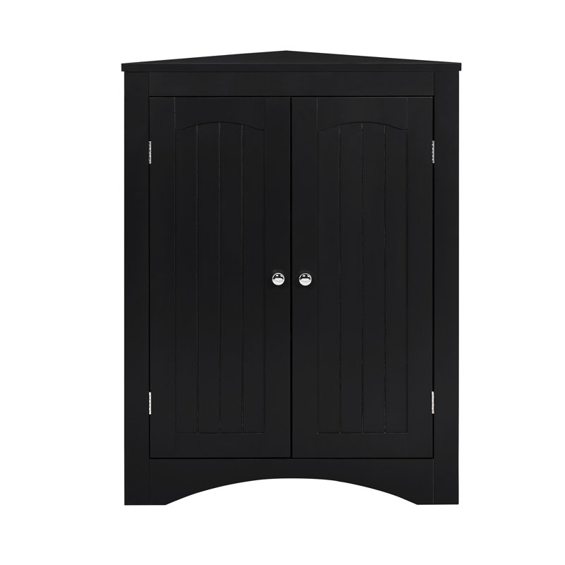 Armoire de coin avec quincaillerie pour le plancher de la salle de bain et le salon, hauteur du buffet de 32,3 po, hauteur
