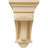 6 1/2"W x 6 1/2"D x 12"H Raised Fluting Corbel, Maple-58069181-58069182