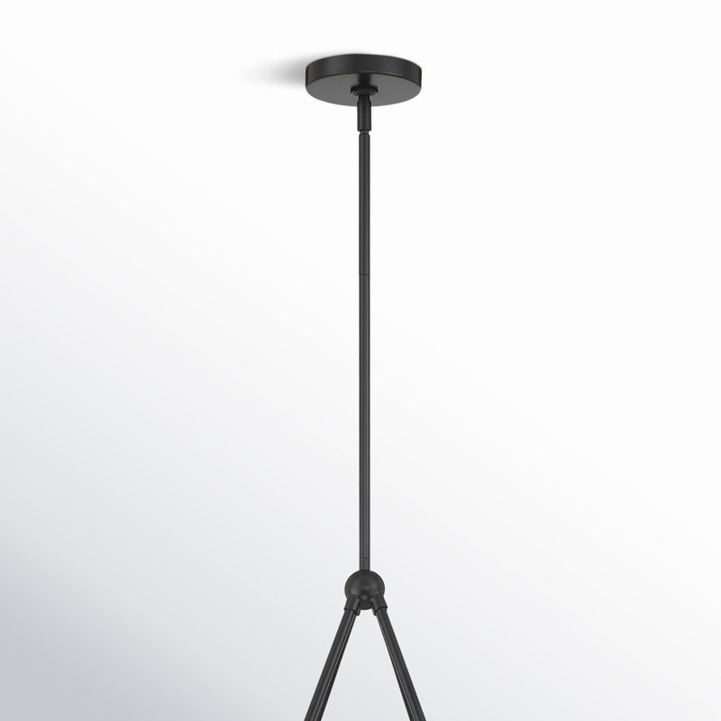 Kinston 4-Light Chandelier, Noir, Black