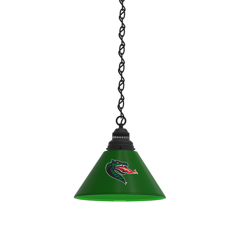 1 - Light Single Pendant, Black, UAB Blazers