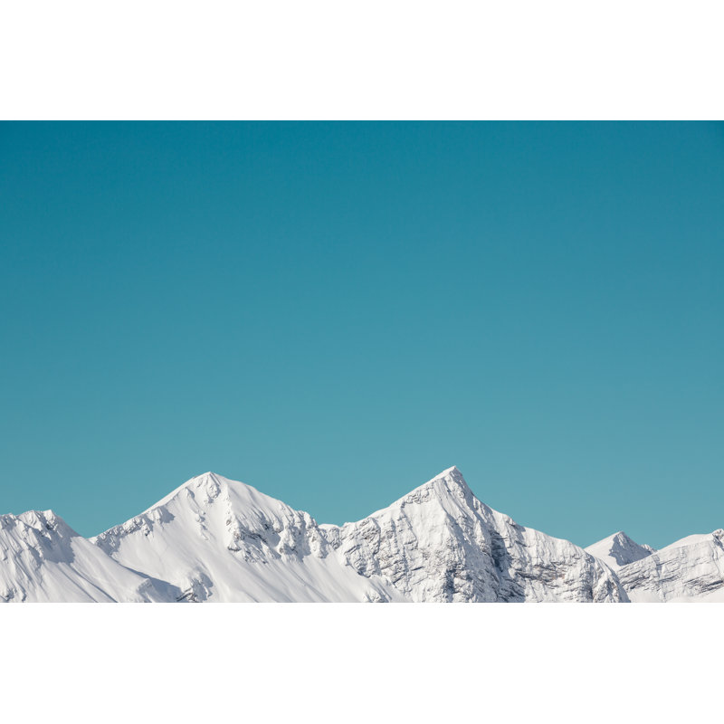 Snow In The Mountains by Borchee - Wrapped Canvas Print, 51cm H x 76cm W x 3.8cm D