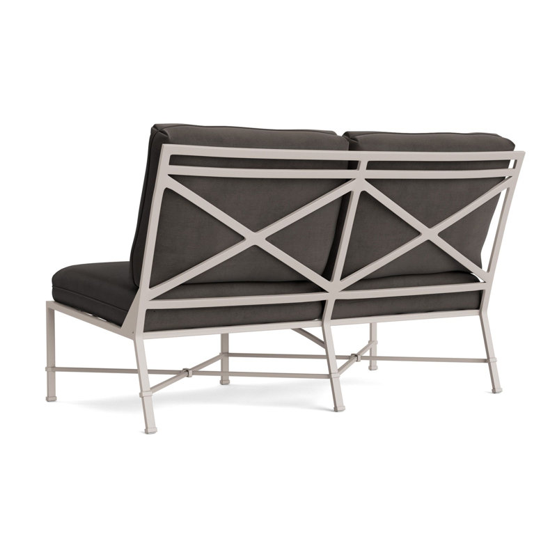 Venetian Outdoor 2 - Seat Loveseat, Fusion Charcoal, Dove