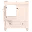 Meuble-lavabo de 30 po avec lavabo en céramique, armoire combinée avec portes et tiroir, structure solide et panneau de fibres à densité moyenne
