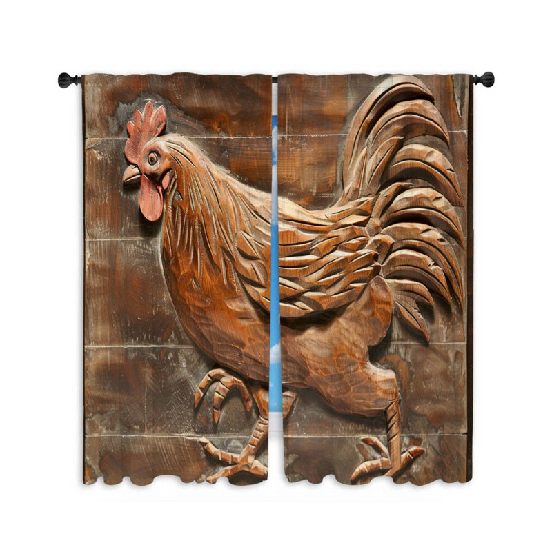 Paire de rideaux obscurcissant en polyester Narcie, L 20 po x L 54 po