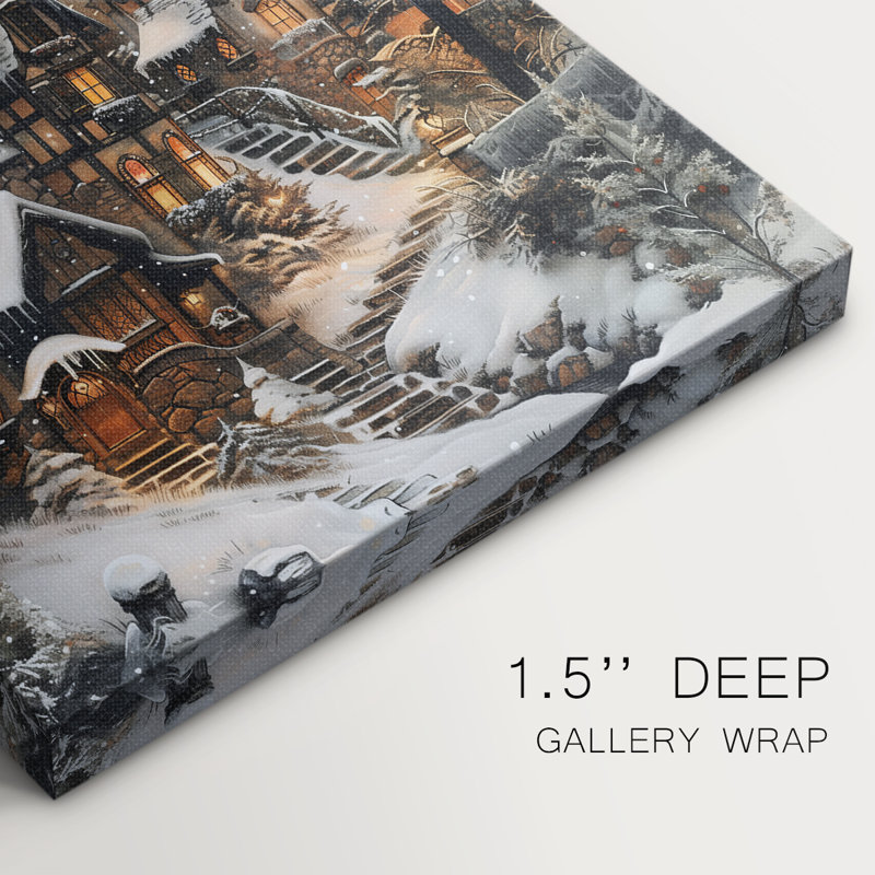 Art des Fêtes de Noël - Toile tendue avec châssis DCxxv, H 60 po x l 40 po