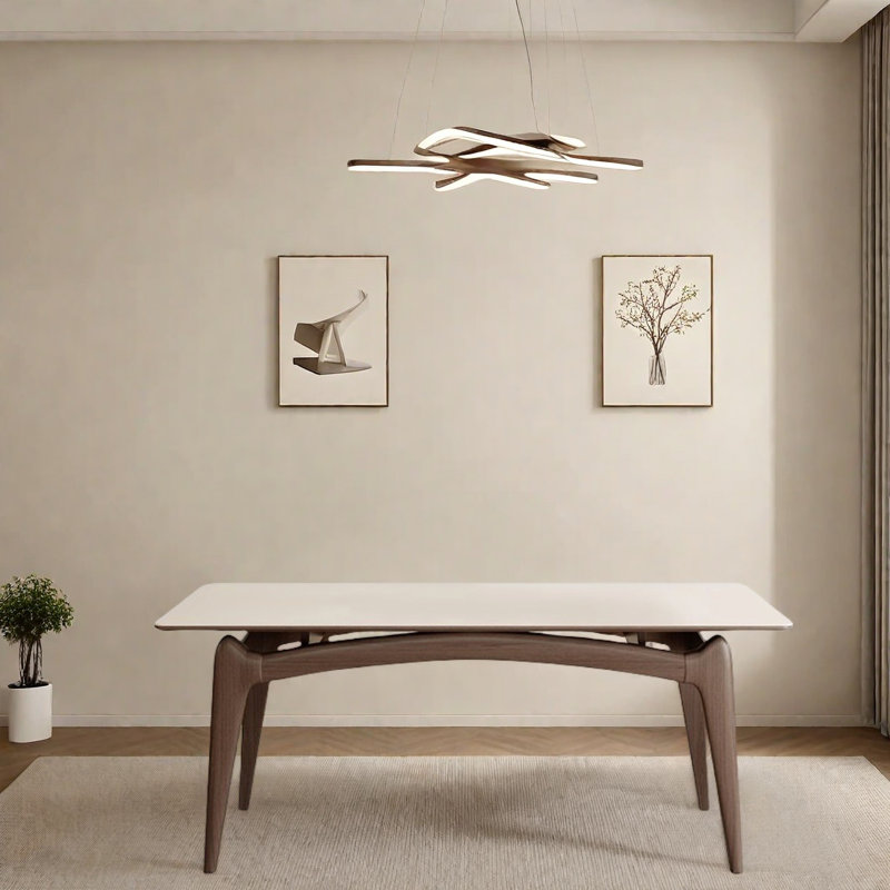 Table de salle à manger Light Luxury, H 29,5 po x L 78,7 po x l 31,4 po