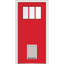 Porte d'entrée pré-montée en fibre de verre Craftsman-40645553-40645544-40645545