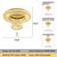 Lustre en cristal à 2 niveaux DEL-545266664