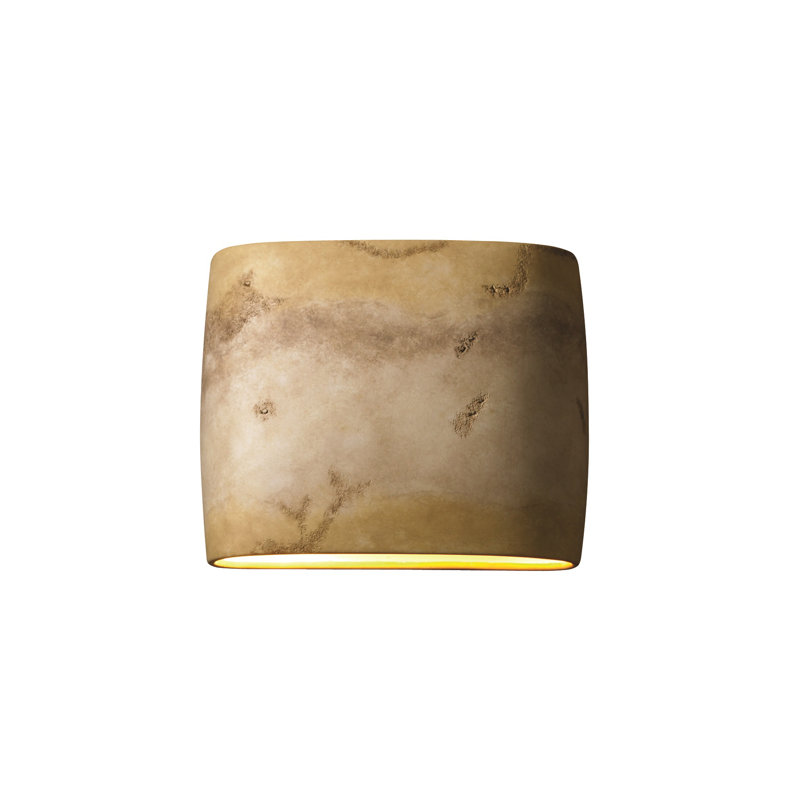Armance Ceramic Wall Sconce, Greco Travertine