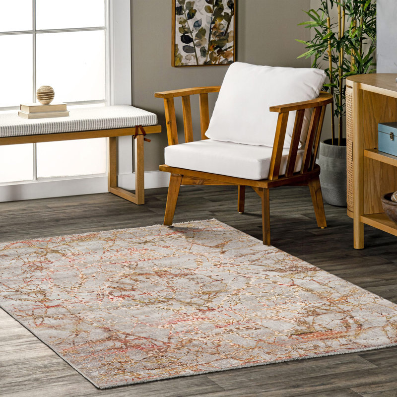 Tapis rectangulaire Zelphia, Rectangle 2 pi 8 po x 5 pi