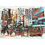Grand papier peint auto-adhésif abstrait Art of Cityscape-93997472