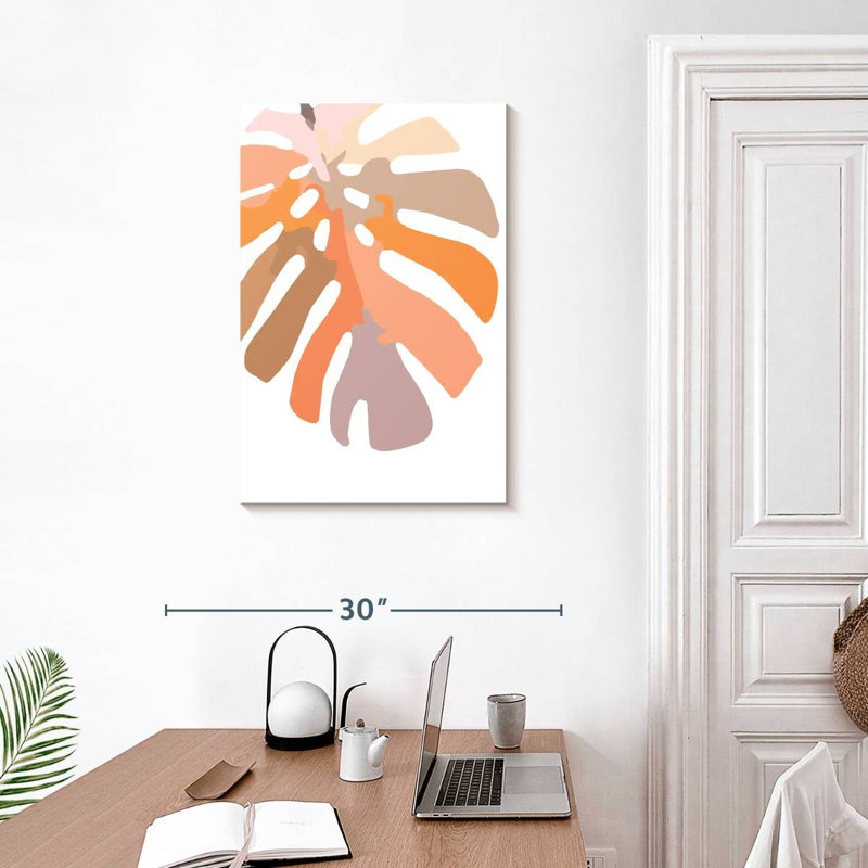 Blush Monstera I, 30" H x 20" W
