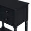 Console étroite, canapé mince avec trois tiroirs de rangement et tablette inférieure-1494695812