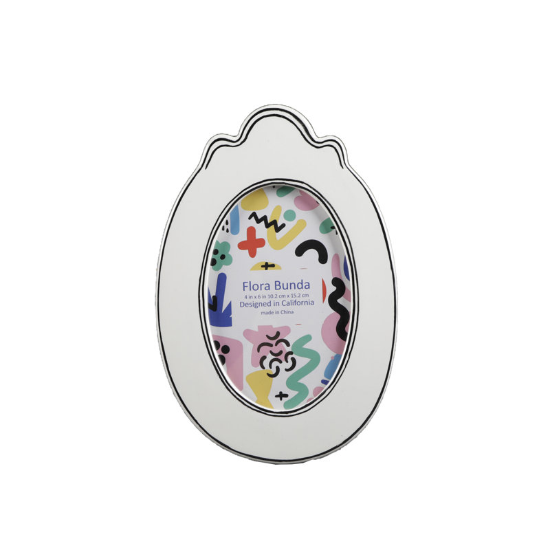 4 X 6 Oval With Sideline Ceramic Frame