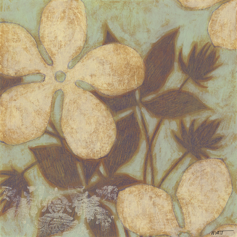 Time Worn Blossoms I by Norman Wyatt Jr. - Wrapped Canvas Painting, 51cm H x 51cm W x 3.8cm D