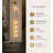Modern Brass LED Glass Globe Wall Sconce, 60" Tall Vertical Indoor Wall Light with Clear Glass Shades