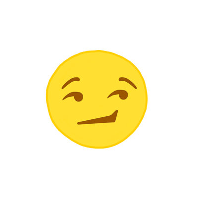 Hmmm Emoji - Wrapped Canvas Print
