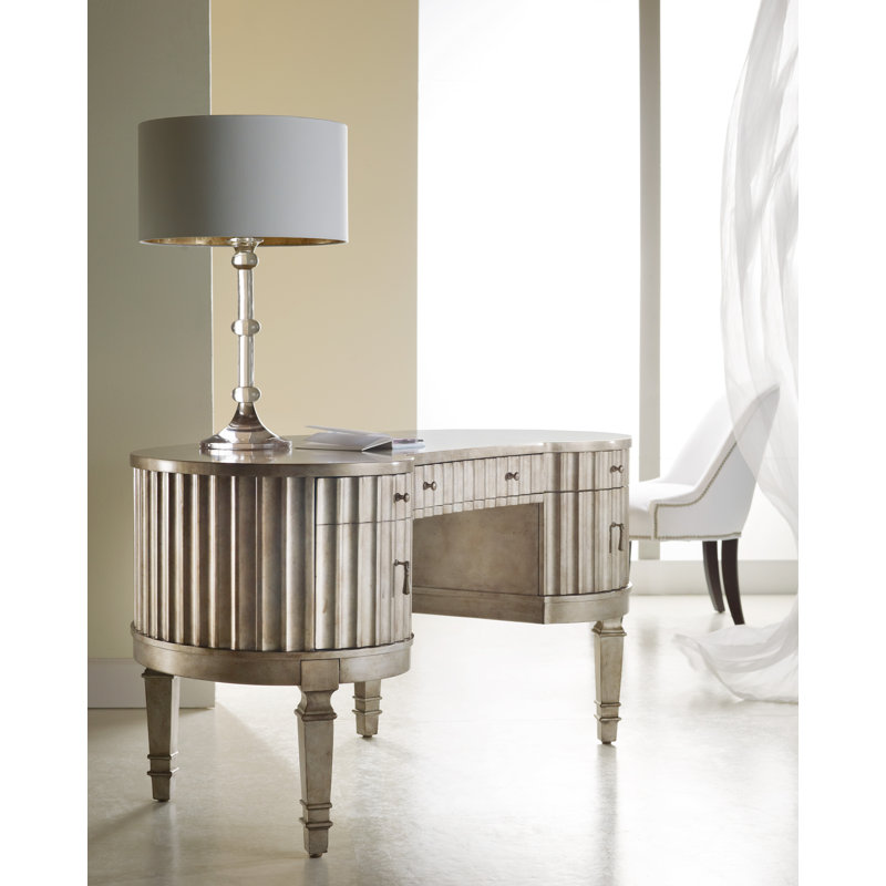 Melange Solid Wood Executive Desk