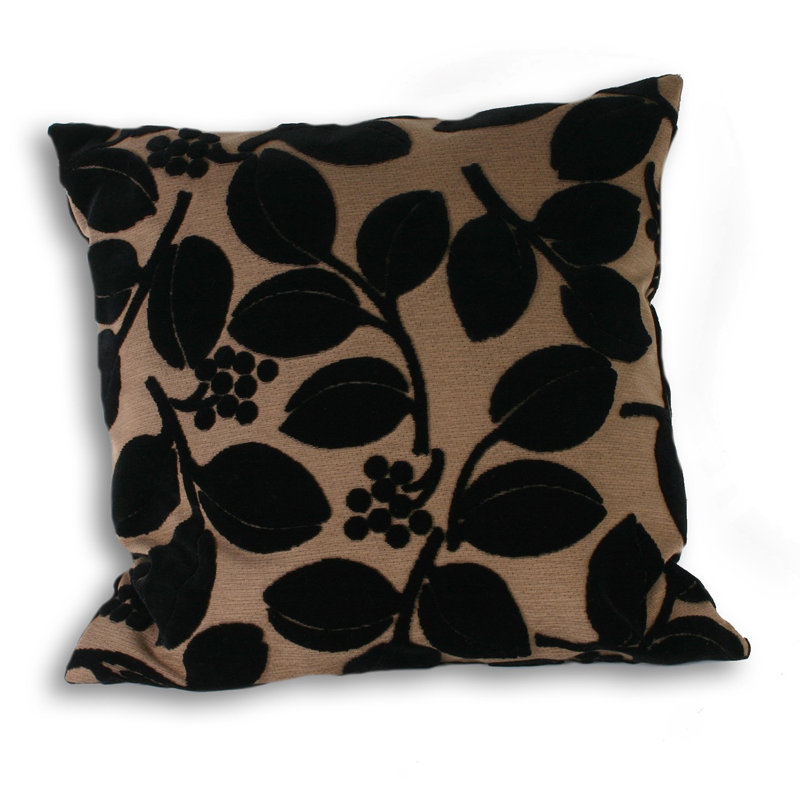 Hutchinson Geometric Square Pillow Cover, Chocolate, 45 x 45cm