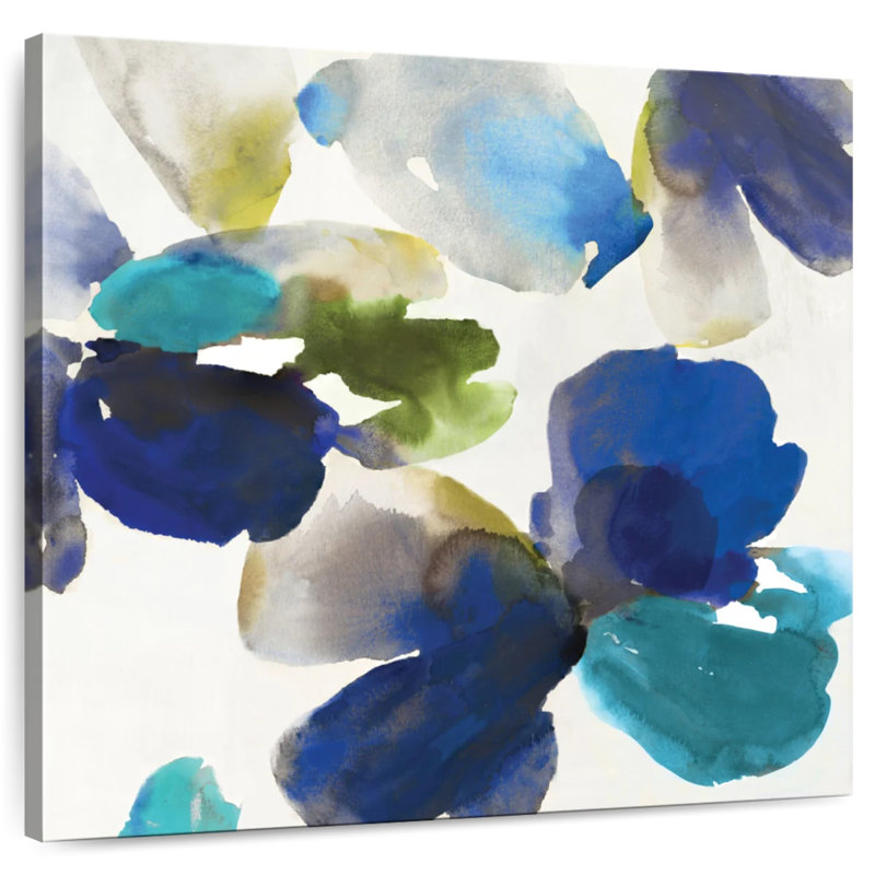 Harnek Abstract Blue Velvet II