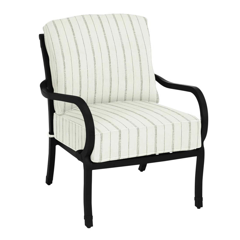 Somerset Patio Chair with Cushions, Arbor Chambray, Welt