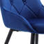 Upholstered Velvet Metal Legs Button Upholstered Dining Chair, Set of 2-226581952