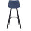 Banaz Upholstered and Faux Leather Bar Stool with Steel Frame-1241085005