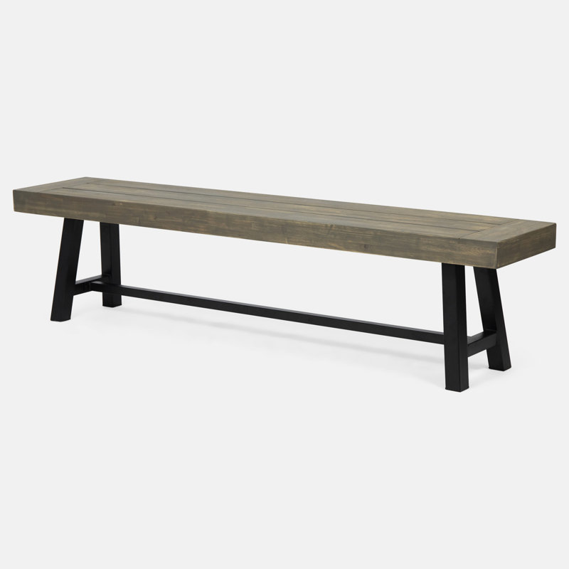 Banc d'extérieur gris bois - Détendez-vous dans le style avec la construction Adventure Embark On Adventures