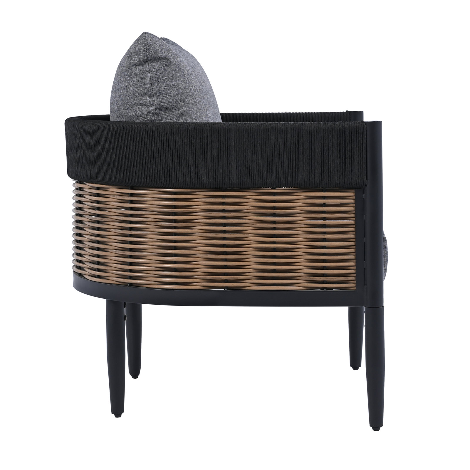 Corrente Patio Lounge Chair, Gray