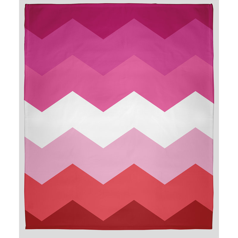 Couverture en molleton Pride, L 30 po x L 40 po, Rose / blanc / rouge
