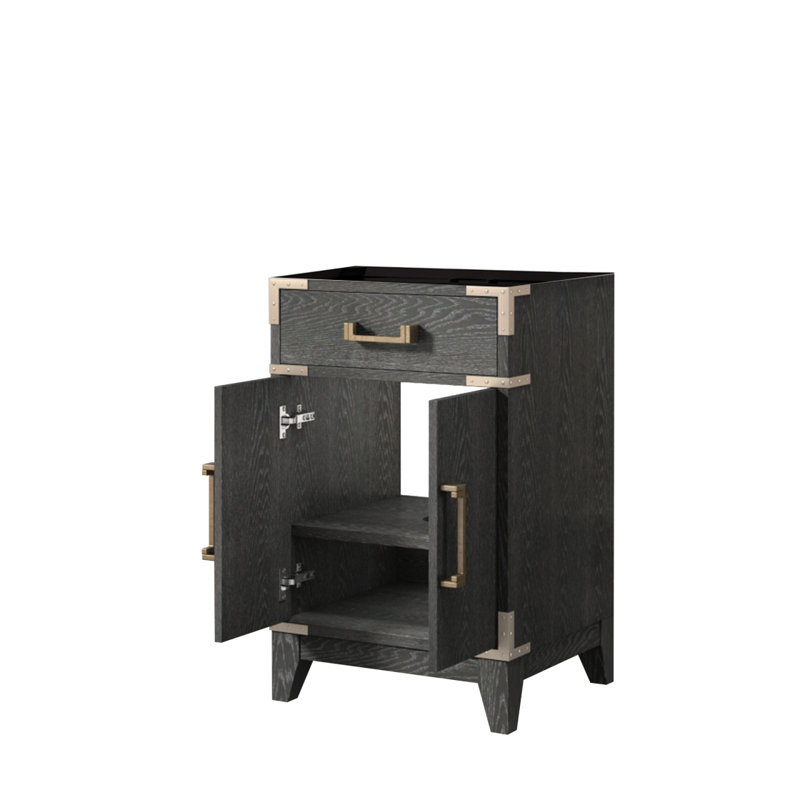 Meuble-lavabo simple en chêne noir 20 po X P 18 po D