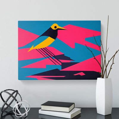 An Iconic Abstract Bird - Wrapped Canvas
