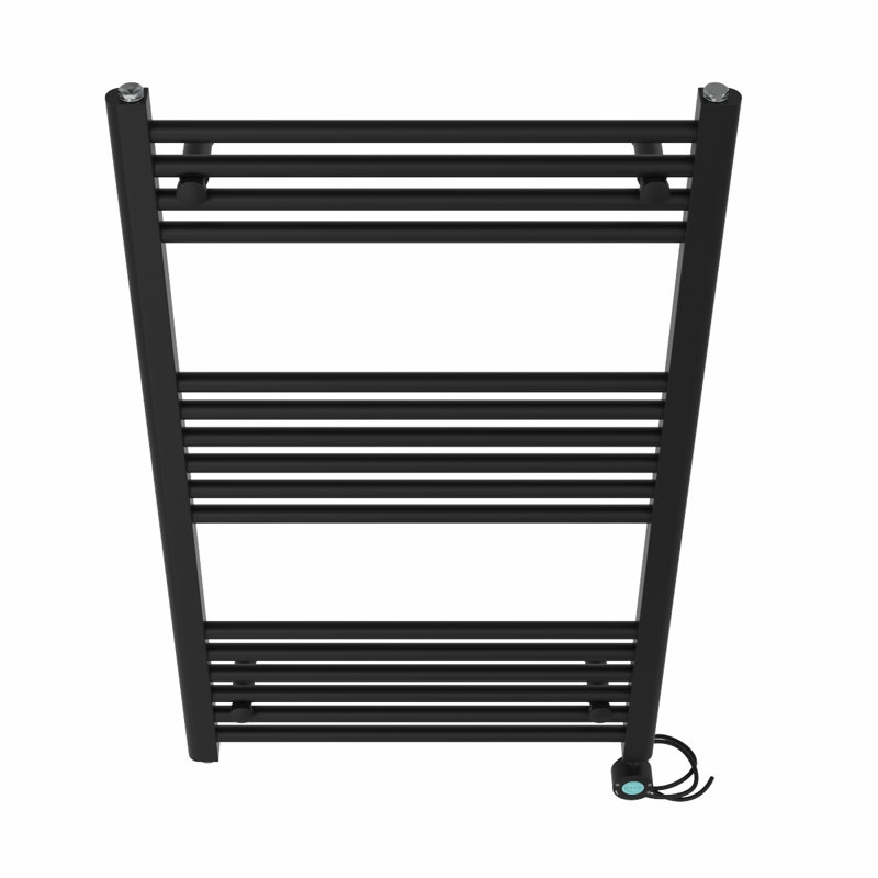 Artana Straight Towel Rail Heated Towel Rails, Anthracite, 100cm H x 50cm W x 3cm D