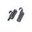 Contemporary Telescopic Vertically Stored Black Aluminum Alloy Removable Hook Sliding Rolling Library Ladder Hardware Track Brake Roller Kit-107285165