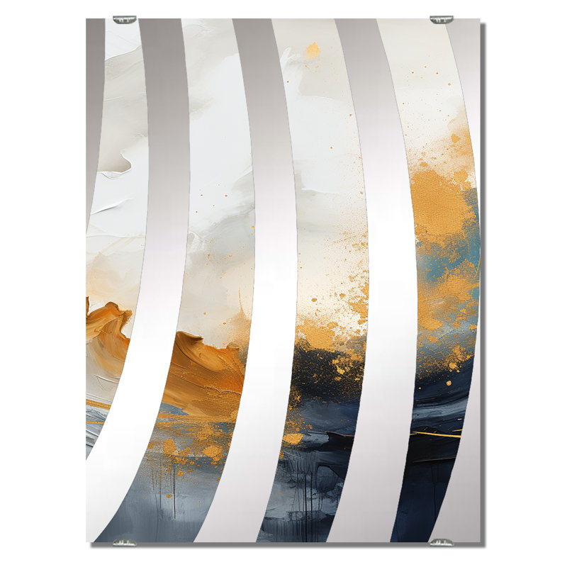 Adera - Miroir à peinture abstraite, décoration murale MIR137810, 32 po x 24 po