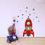Blast Off Space Rocket Wall Sticker-1223760986-1223760984