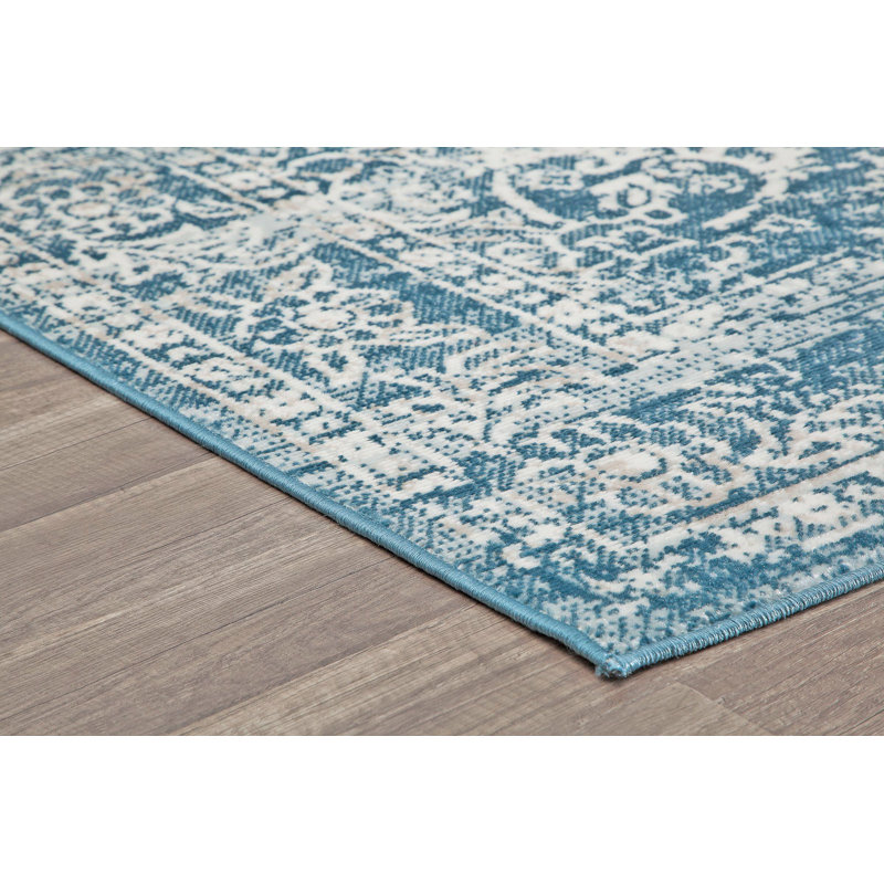 Tapis bleu Freya, Rectangle 5 pi x 7 pi