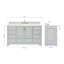 Meuble-lavabo simple avec plateau Abita 61-93359376