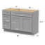 Base de meuble-lavabo simple 48 po seulement-93719215